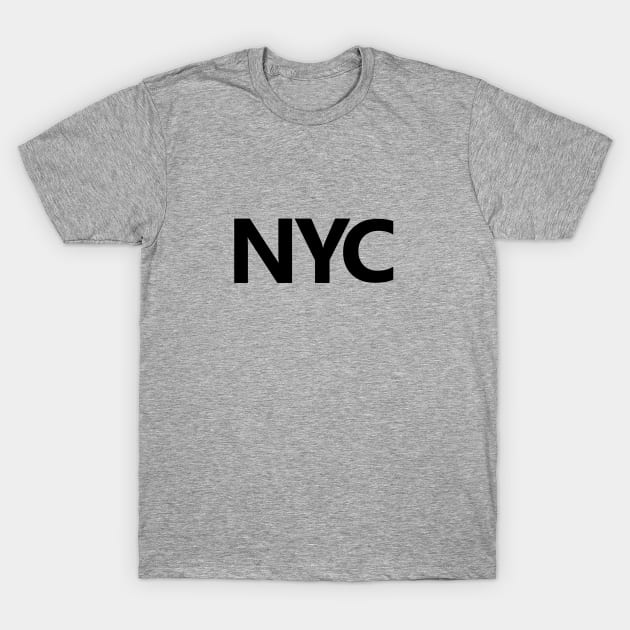 NYC Black T-Shirt by AdventureFinder